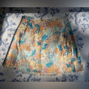 Altar’d State Retro Floral Mini Skirt with pockets XS